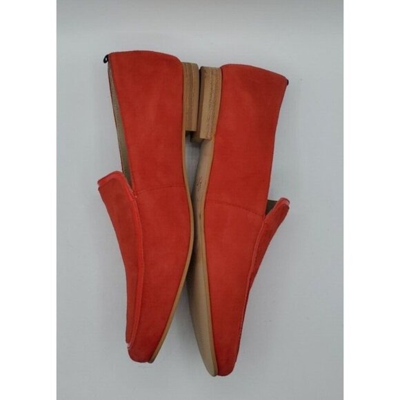 Boden Red Suede Leather Flat Slip On Loafer Women's Shoe Size 38 / 7.5 - Picture 7 of 14